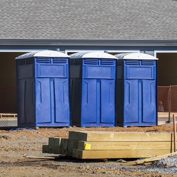 are there any restrictions on where i can place the porta potties during my rental period in Cabin Creek WV